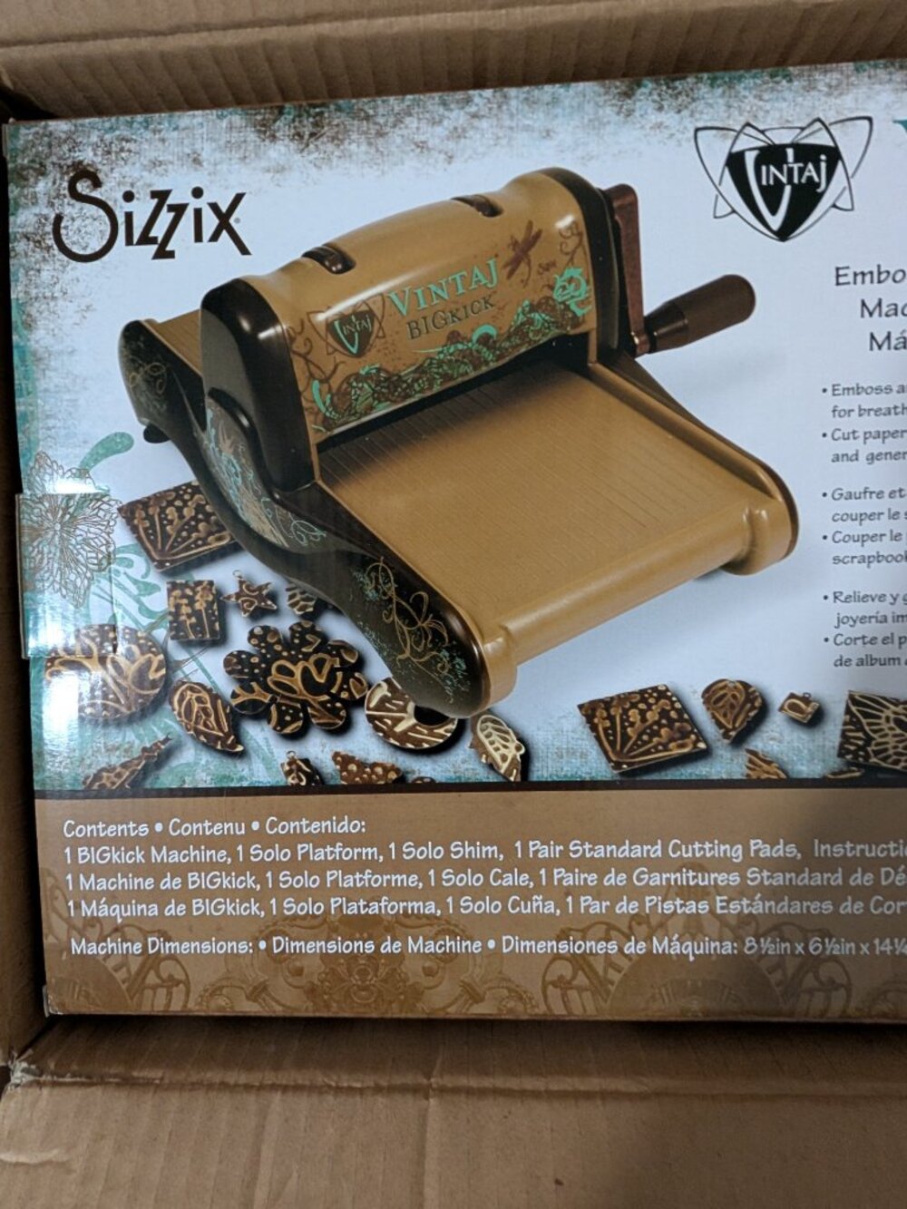 Sizzix 657650 BIGkick Cutting/Embossing Machine, Vintaj Special Edition NIB - Picture 2 of 3